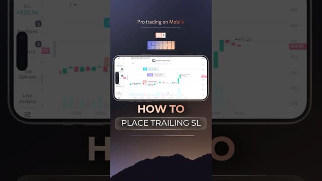 How to Place Trailing SL on Sahi