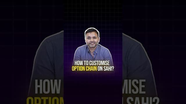 How to Customize Option Chain on Sahi
