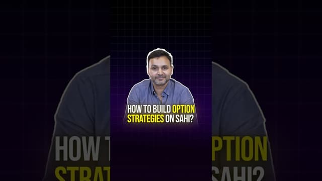 How to Build an Option Strategy on Sahi