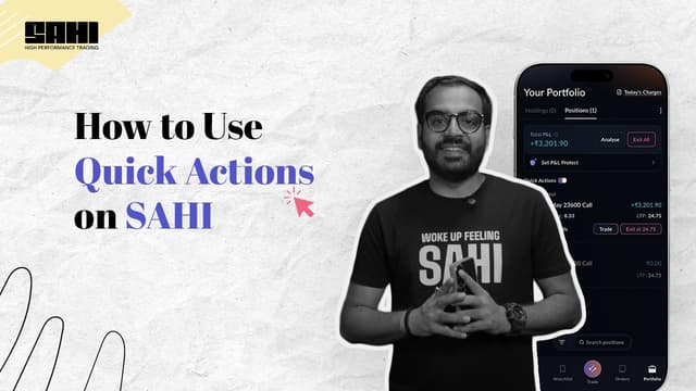 How to Use Quick Actions on Sahi?
