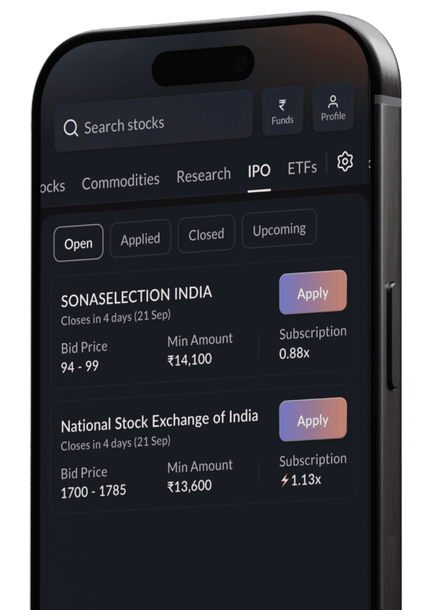 IPOs on SAHI on the SAHI app
